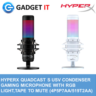 HyperX QuadCast S - USB Microphone (White-Grey) - RGB Lighting (519P0AA) -  Shop  Malaysia