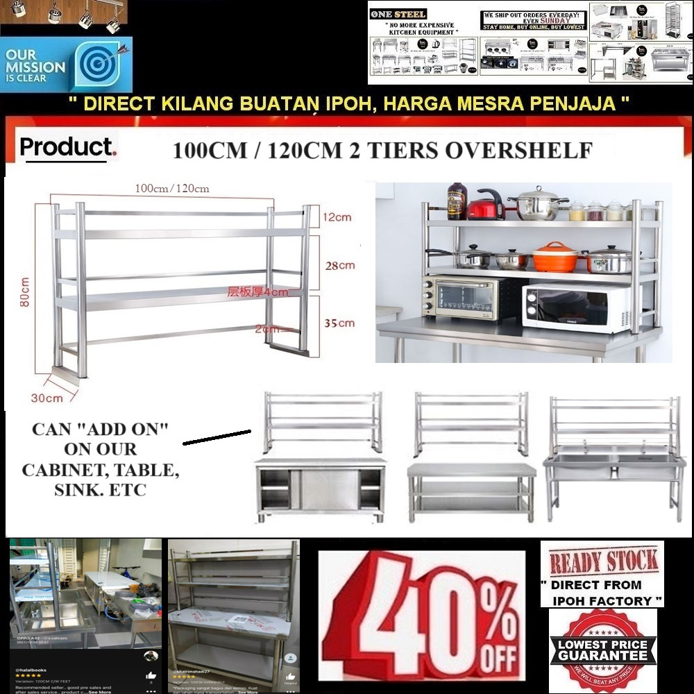 WALL SHELF & TABLE TOP OVERSHELF/ RAK ATAS MEJA/ STORAGE ORGANIZER