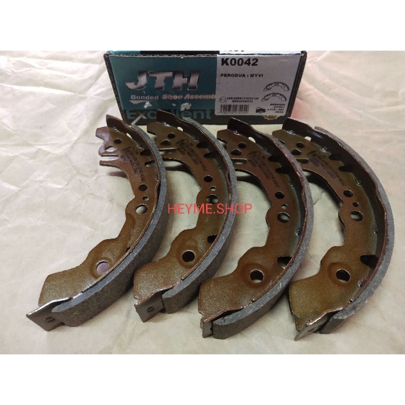 JTH BONDED Brake Shoe Perodua Myvi Perodua Axia Perodua Bezza Brake ...