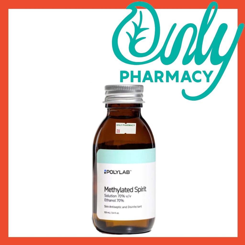 Polylab Methylated Spirit Solution 95% v/v (Contain 70% Alcohol) 100ml ...