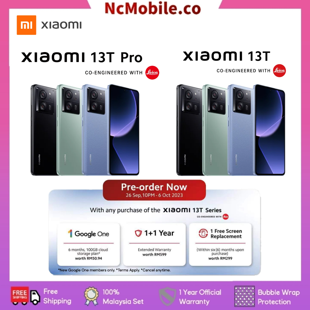 Xiaomi Mi 13T Pro 5G / 13T 5G | 16GB RAM 1TB ROM / 12GB RAM 512GB ROM ...