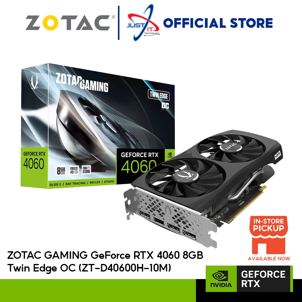 ZOTAC GAMING GeForce RTX4060 8GB Twin Edge OC GRAPHICS CARD ( ZT ...