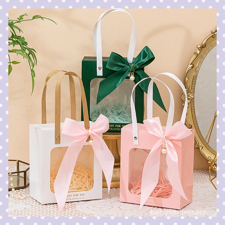 Window Paper Bag Transparent Gift Box Gift Bag Wedding Bag