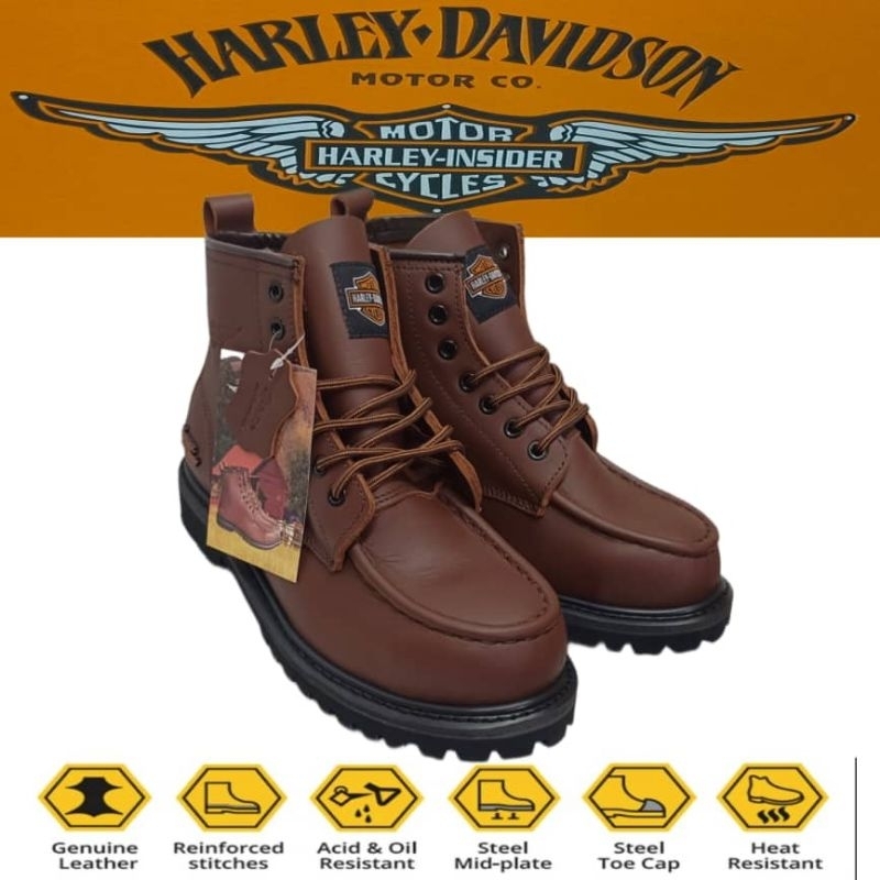 Harley davidson safety shoes hotsell