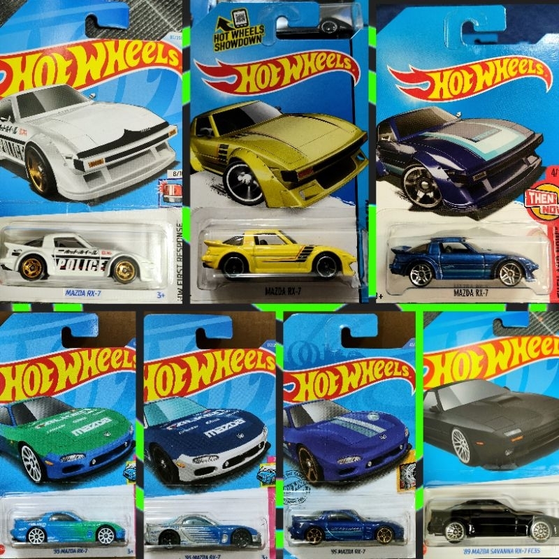 Hot Wheels MAZDA RX-7 POLICE FALKEN RX7 SAVANNA RX7 FC3S MAZDASPEED ...