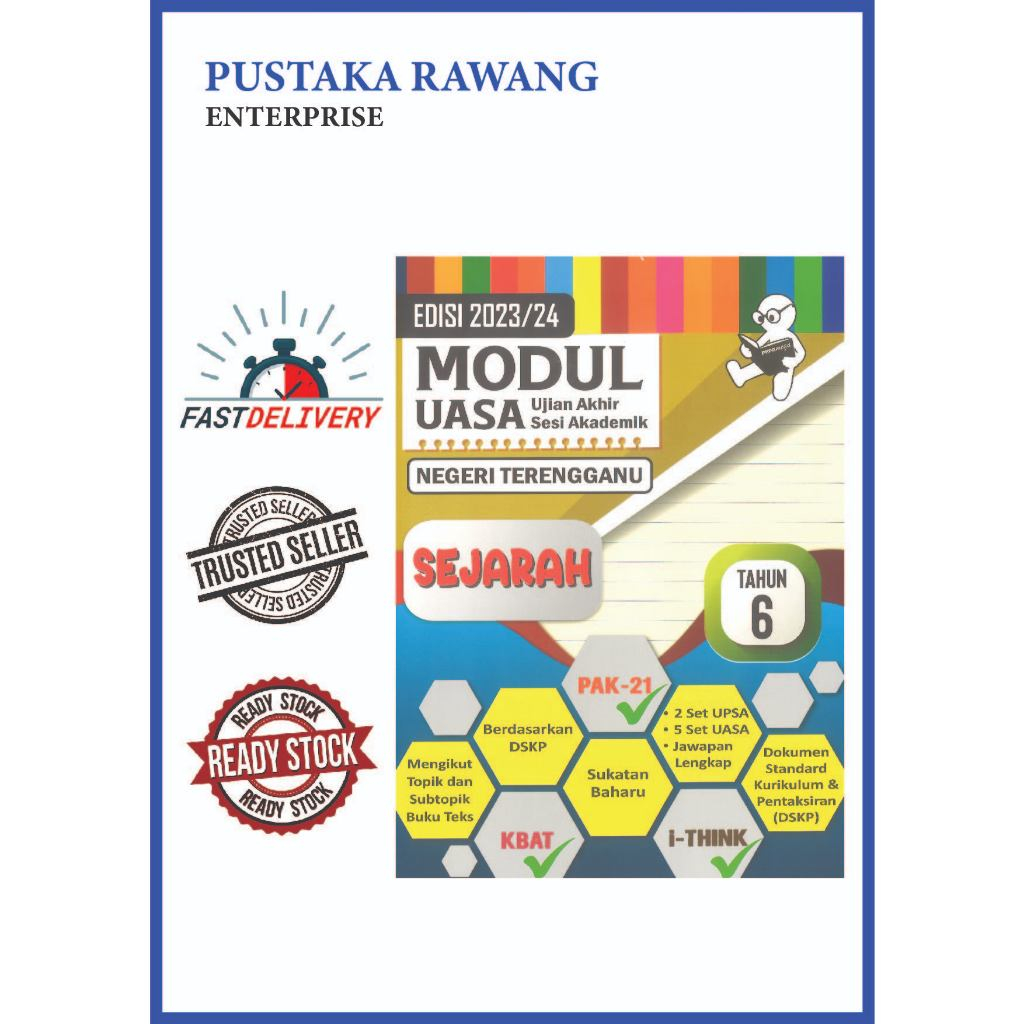 EDISI 2023/24 MODUL UASA NEGERI TERENGGANU SEJARAH TAHUN 6 | Shopee ...