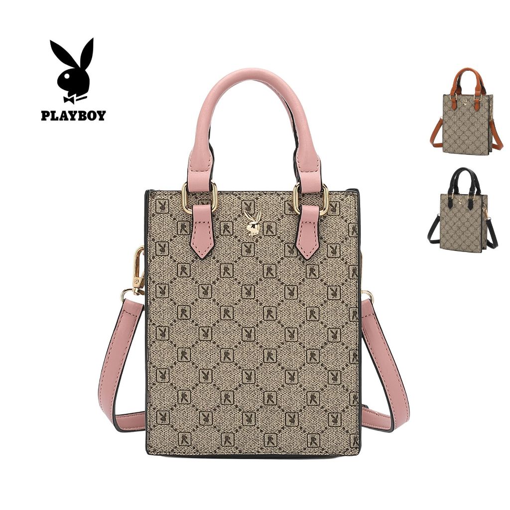 PLAYBOY Ladies Mini Monogram Top Handle Sling Bag Multi Color BYJ 559 Shopee Malaysia