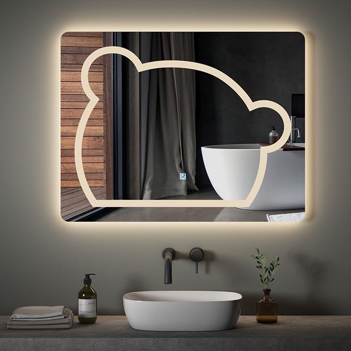 DEKO Frameless LED Wall Mirror with Light Cermin Lampu Vanity Mirror