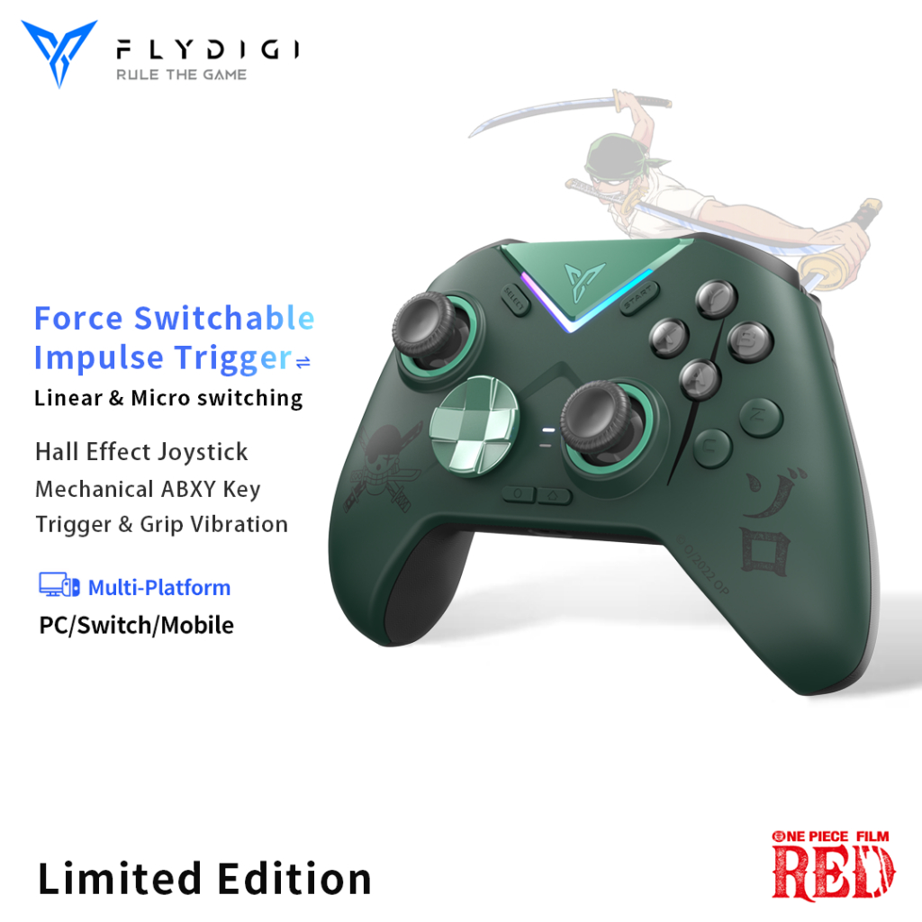 Flydigi Vader 3 Pro One Piece ZORO Wireless Game Controller_Nintendo Switch/PC/Mobile Shopee