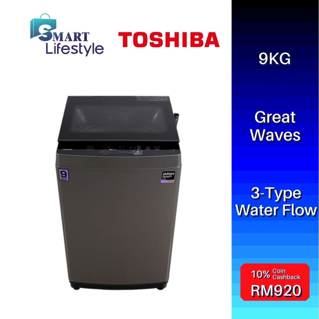 Toshiba Washing Machine (9kg) AWM1000EM(SG) Shopee Malaysia