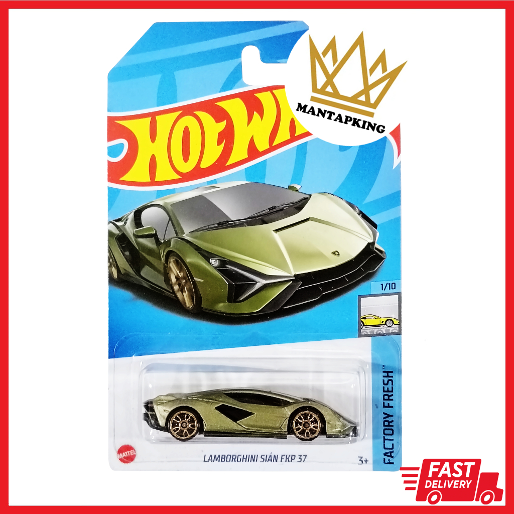 Hot Wheels Lamborghini Sian Fkp 37 Fe 2022 Factory Fresh 110 Hotwheels Super Car Lamboorghin