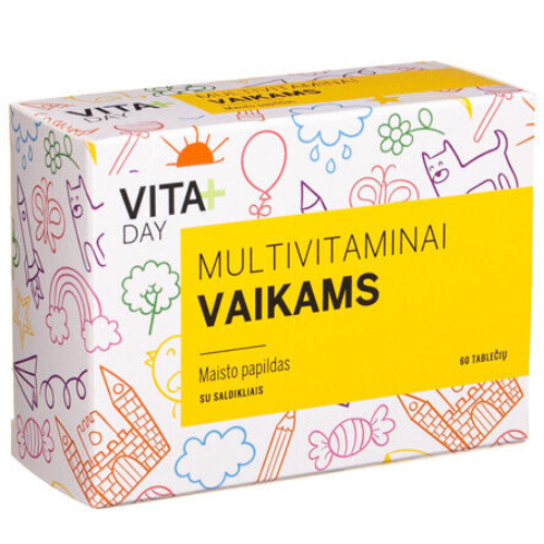 from USA VITADAY Multivitamin Multimineral Complex For Kids 60 Tablets ...