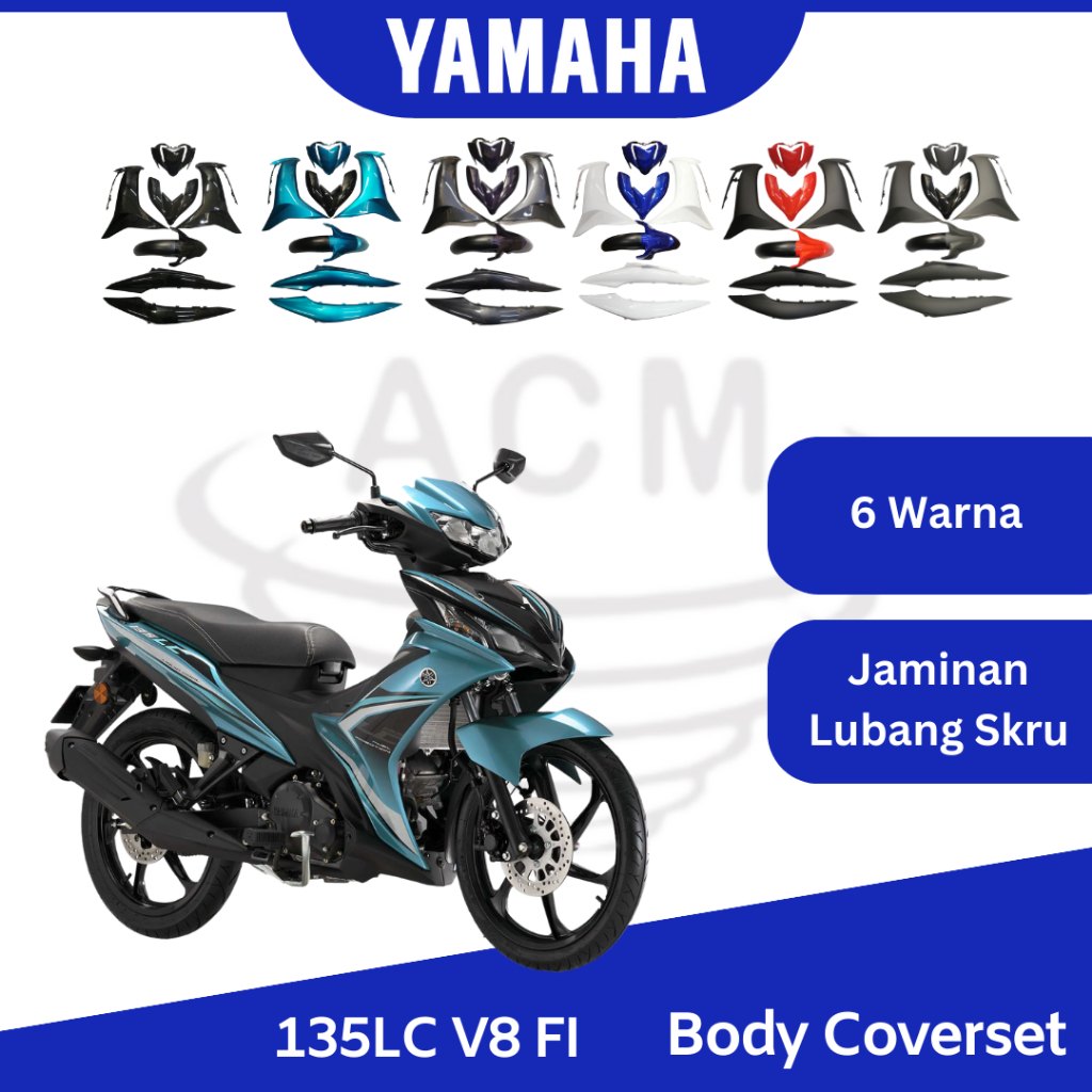 YAMAHA LC135 V8 FI Body Cover Set Coverset Bodyset Body Kit Color Parts 135LC V8 LC LCV8 Fuel