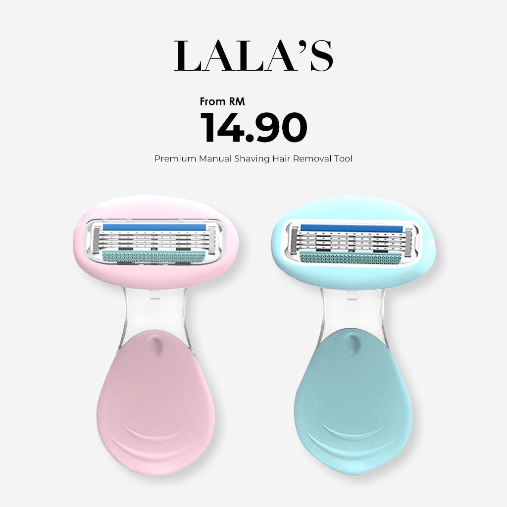 Premium Manual Shaving Hair Removal Tool - Blue / Pink [READY STOCK ...