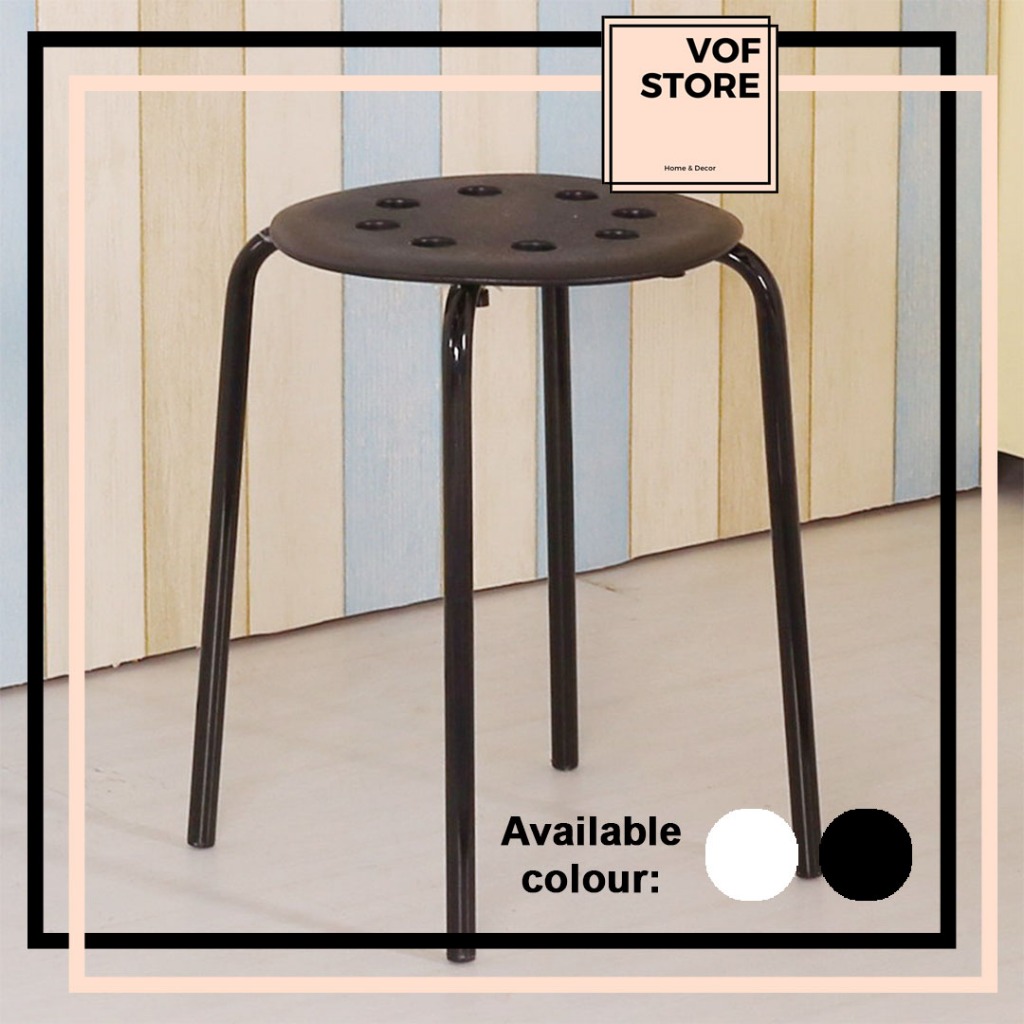 MARIUS STOOL 45CM ROUND STOOL CHAIR STOOL DINING STOOL LIVING ROOM