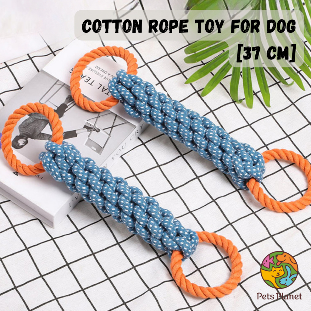 Cotton Rope | Dog Toy | Dog Molar Rope | Teeth Cleaning Bite Resistant ...