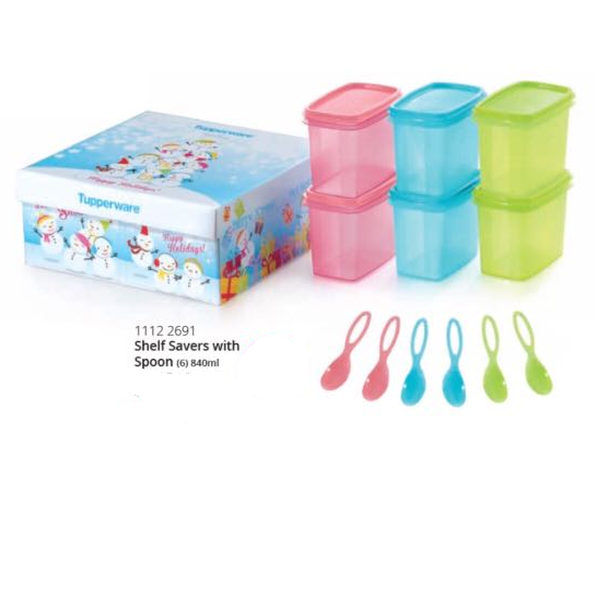Tupperware Shelf Saver with Spoon 840ml / Shelf Savers XMAS GIFT X'MAS