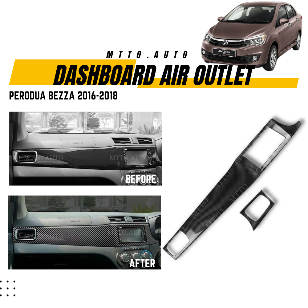 MTTO Perodua Bezza 2016-2018 Interior Car Dashboard Air Outlet Panel ...