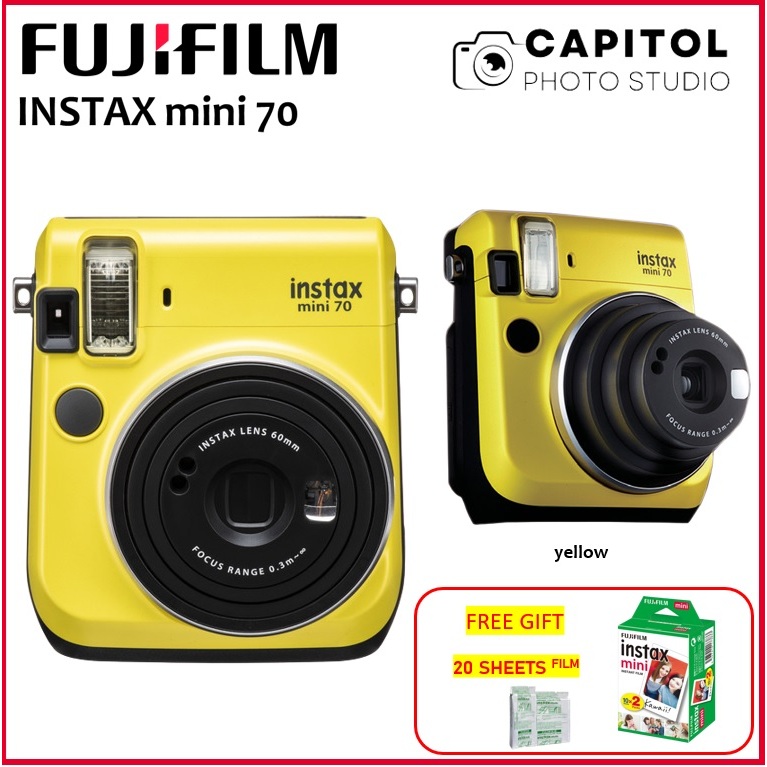 FUJIFILM INSTAX Mini 70 Instant Film Camera with 20 Sheets Film