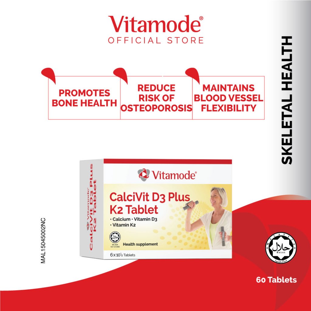 VITAMODE CalciVit D3 Plus K2 Tablet [Bone Health] Shopee Malaysia