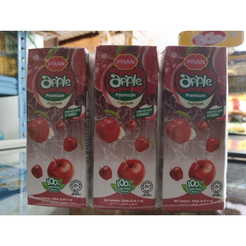 Air kotak PRAN apple Juice 6 x 250ml | Shopee Malaysia