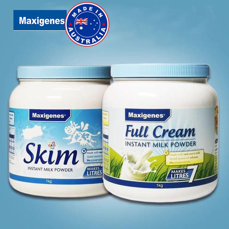 (EXP: 12/2025) Maxigenes FULL CREAM/ SKIM Instant Milk Powder (1KG ...