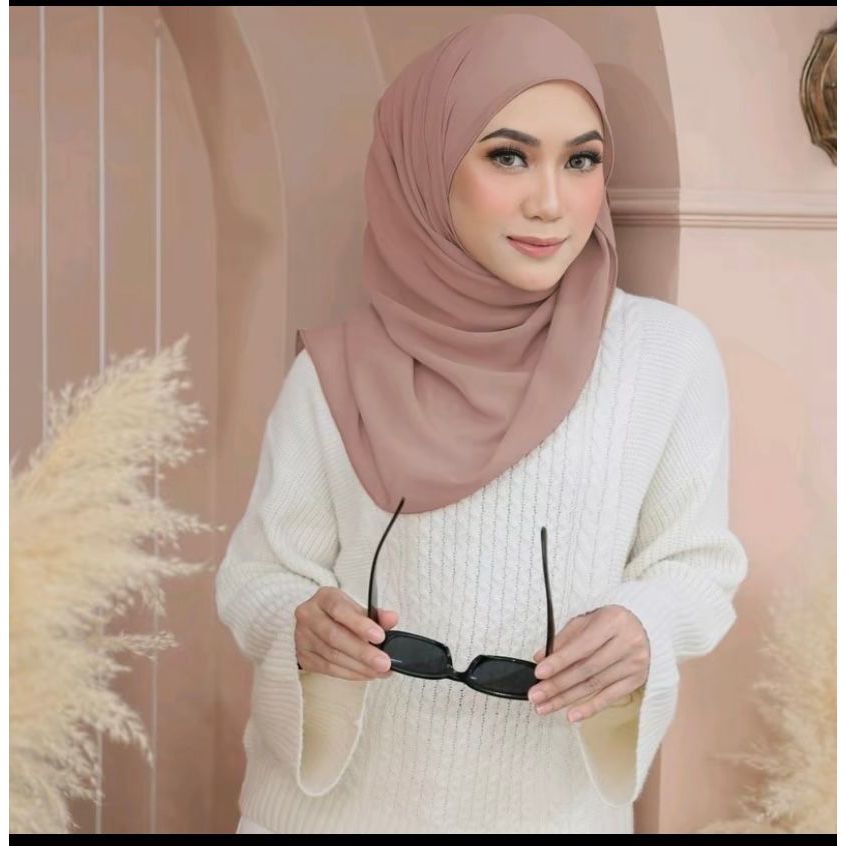 SHAWL GETAH /ELASTIC (MATERIAL CHIFFON ) | Shopee Malaysia