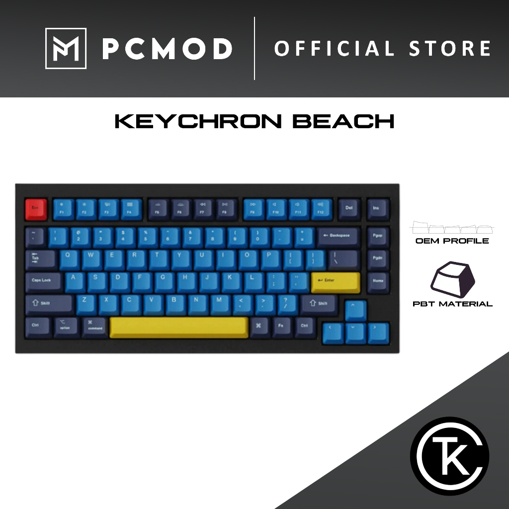 KEYCHRON BEACH | OEM Profile Keycaps | PCMOD x KEYMOD | Shopee Malaysia