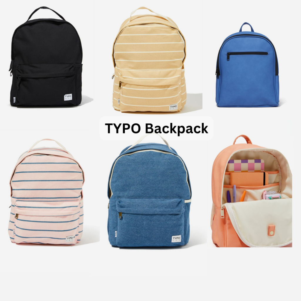 Typo backpacks new arrivals