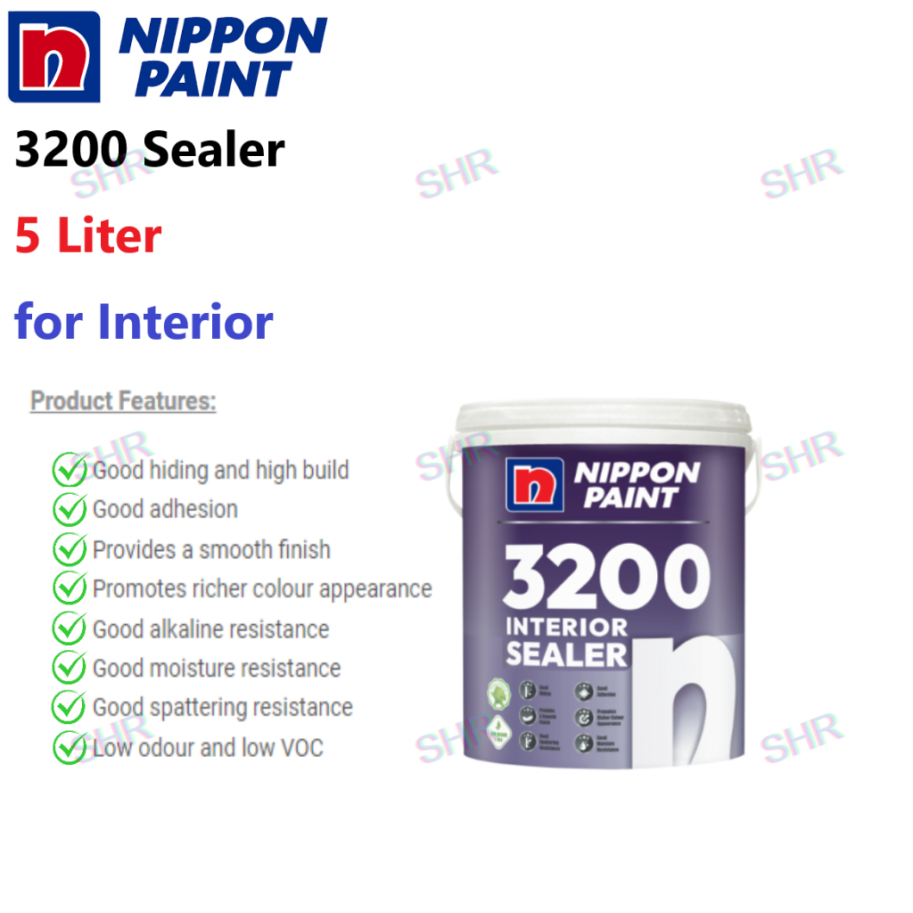 NIPPON PAINT 5 Liter 3200 Wall Sealer for Interior / Primer / Undercoat