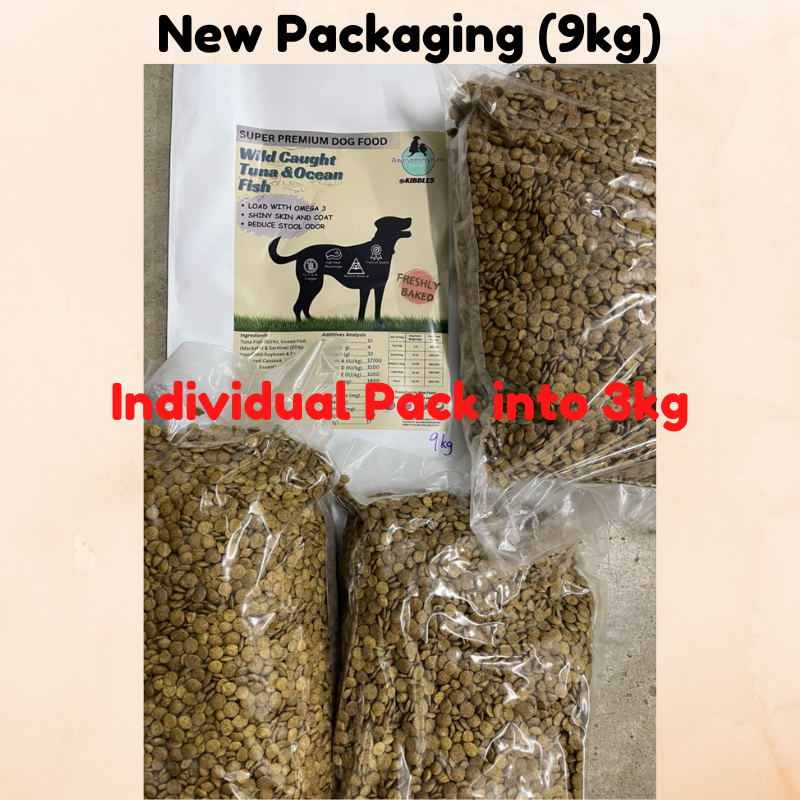 Image showcasing Awesomely Raw Pet Kibbles Grain Free Ocean Fish Recipe Cat & Dog 宠物干粮 ...