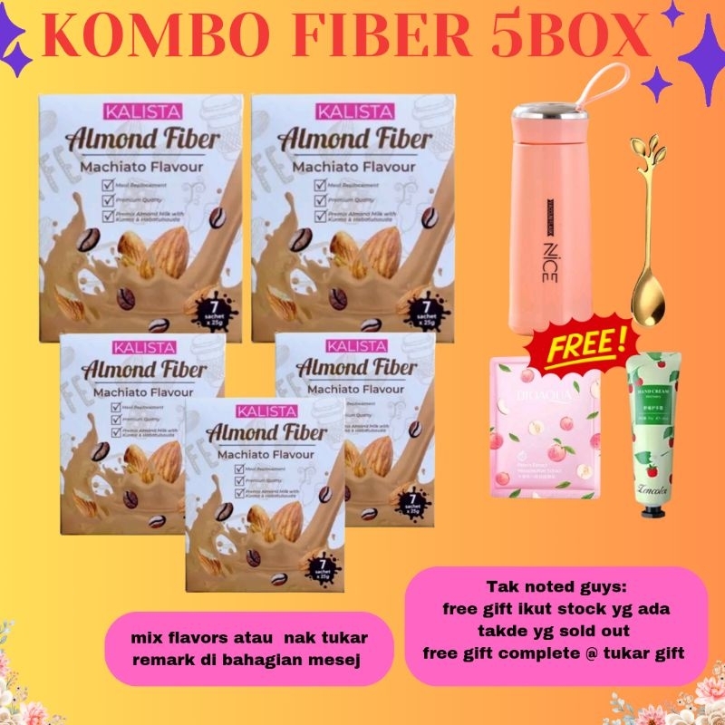 Kalista Almond Fiber Original HQ Shopee Malaysia