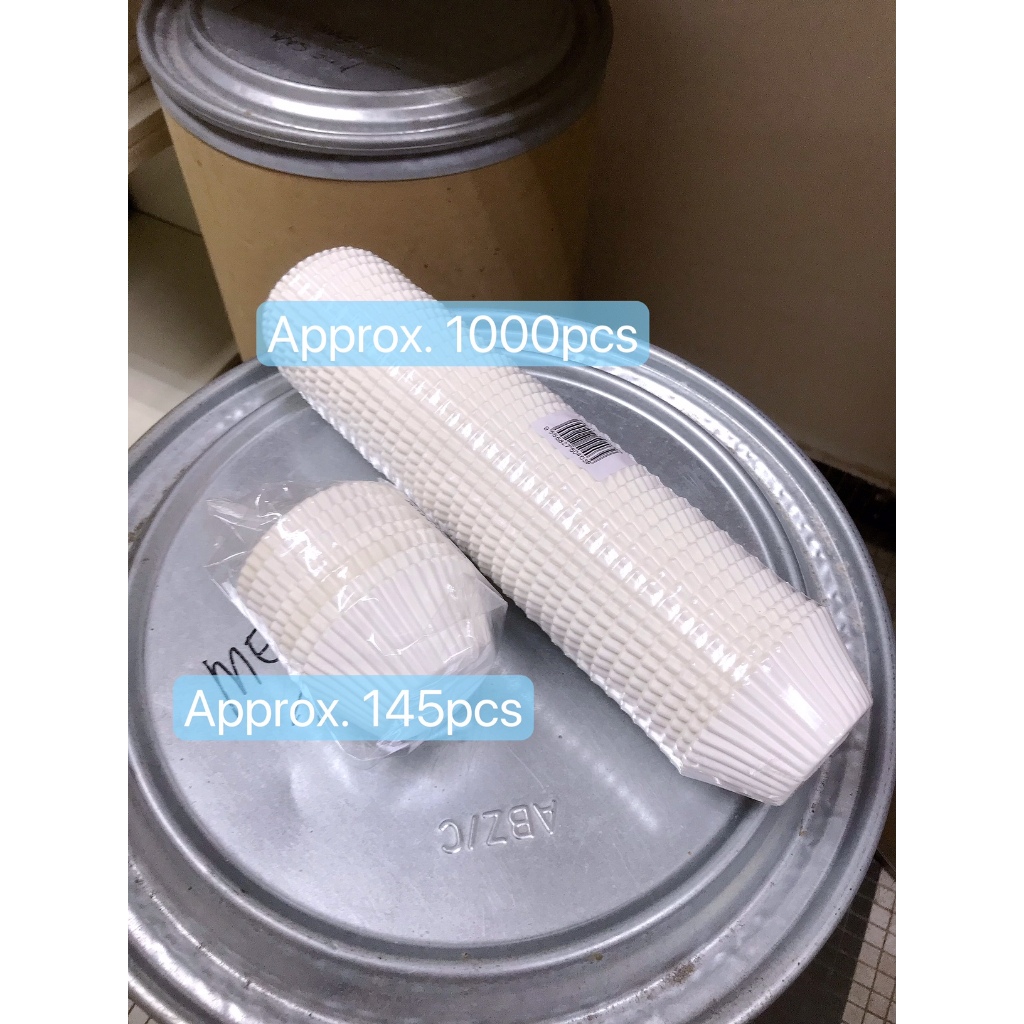 White Paper Baking Cup Repacked Size No.11 / Cawan Pembakar Kertas ...