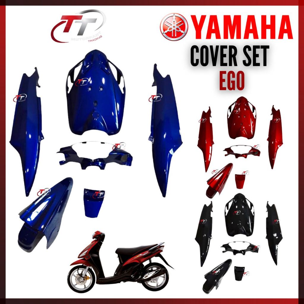 Yamaha SCOOTER EGO FIRST MODEL V1 MODEL LAMA COVERSET COVER SET Kaver ...