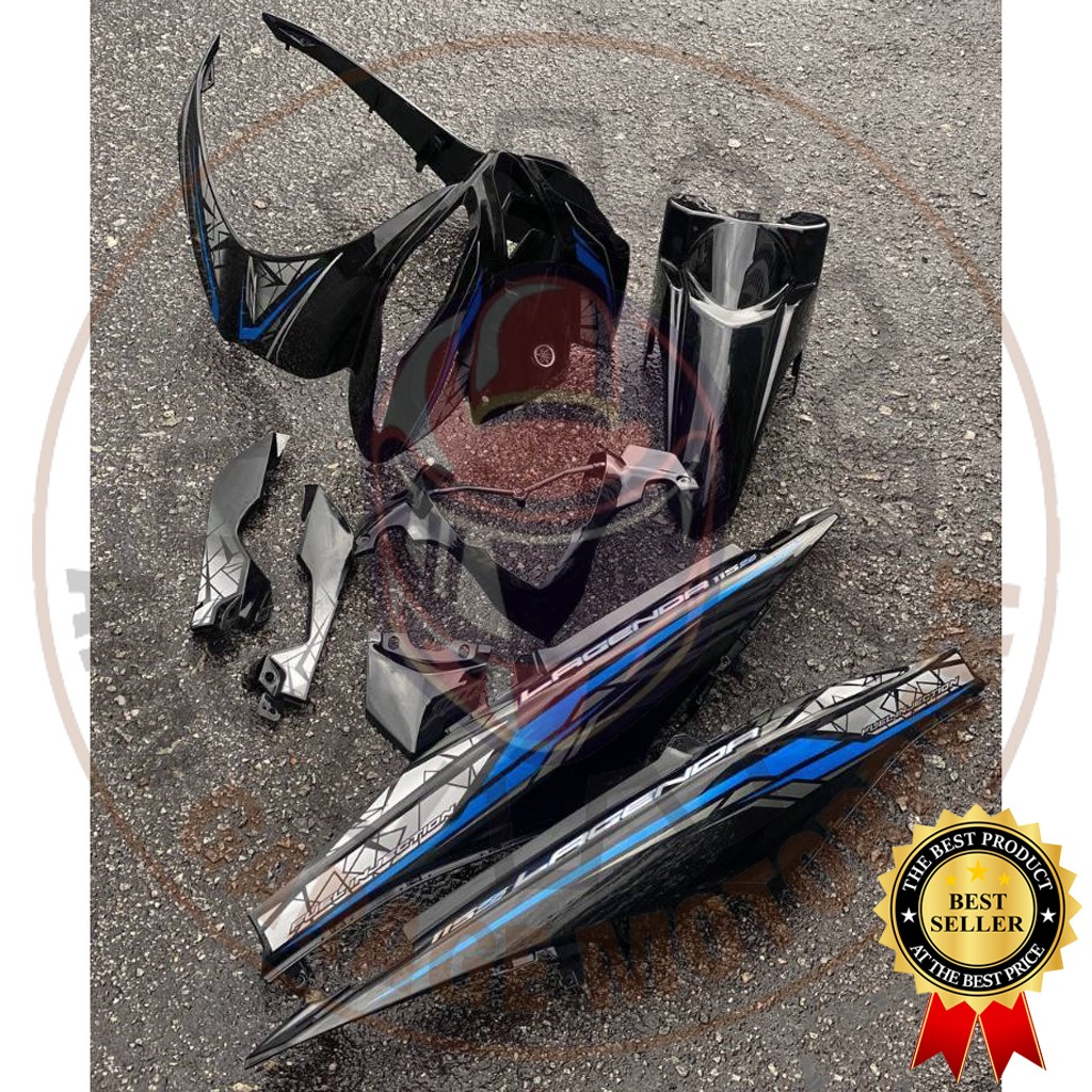 COVERSET BODYSET LAGENDA SRL 115 / 115Z Fi INJECTION HITAM KILAT BIRU