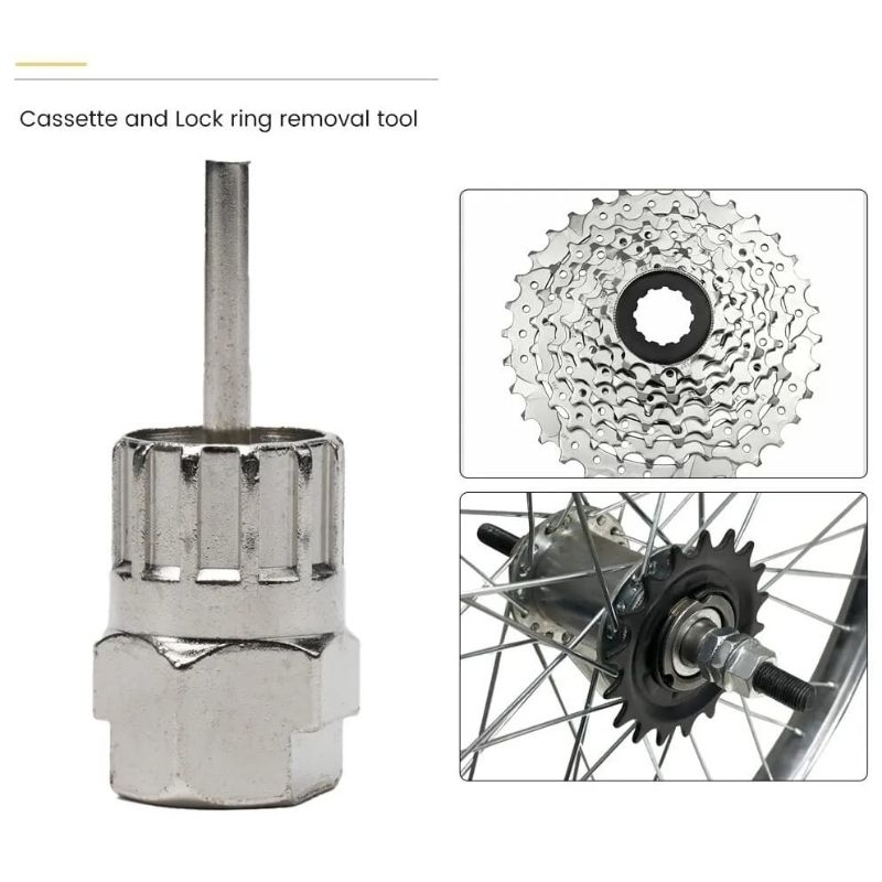 Bicycle Cassette Removal Tool Shimano SRAM Flywheel Freewheel Lock ring Remover Bicycle Belakang Buka Shopee Malaysia