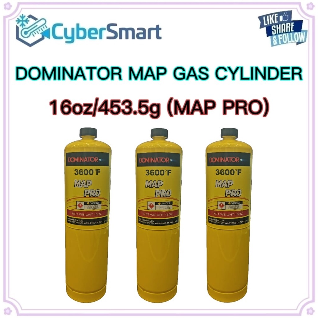 Dominator Map Gas Cylinder 16oz4535g Map Pro 1 Box Shopee Malaysia