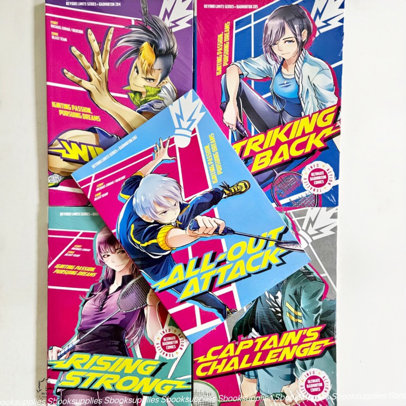 English Beyond Limits Badminton Comic Z01Z07 Striking Back Rising