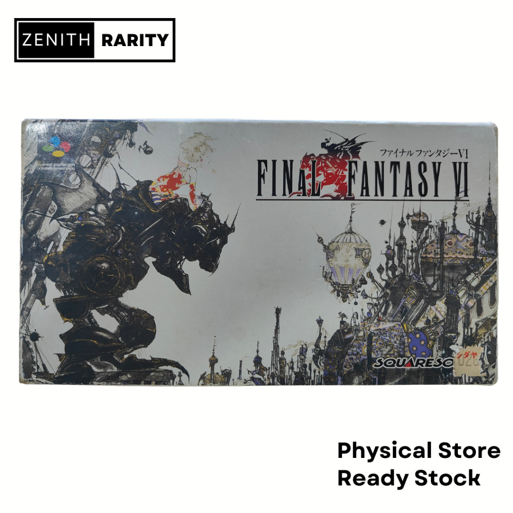 Zenith Rarity Nintendo Super Famicom SFC game Final fantasy 6 boxset ...