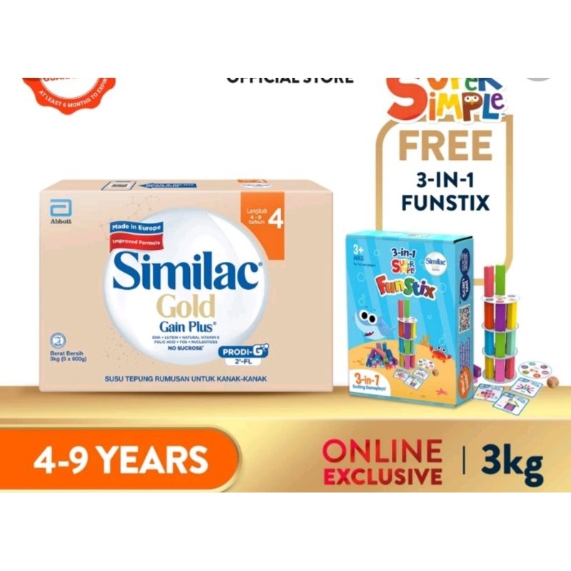 SIMILAC GOLD STEP 4 (FREE GIFT LIKE IN PICTURE) Shopee Malaysia