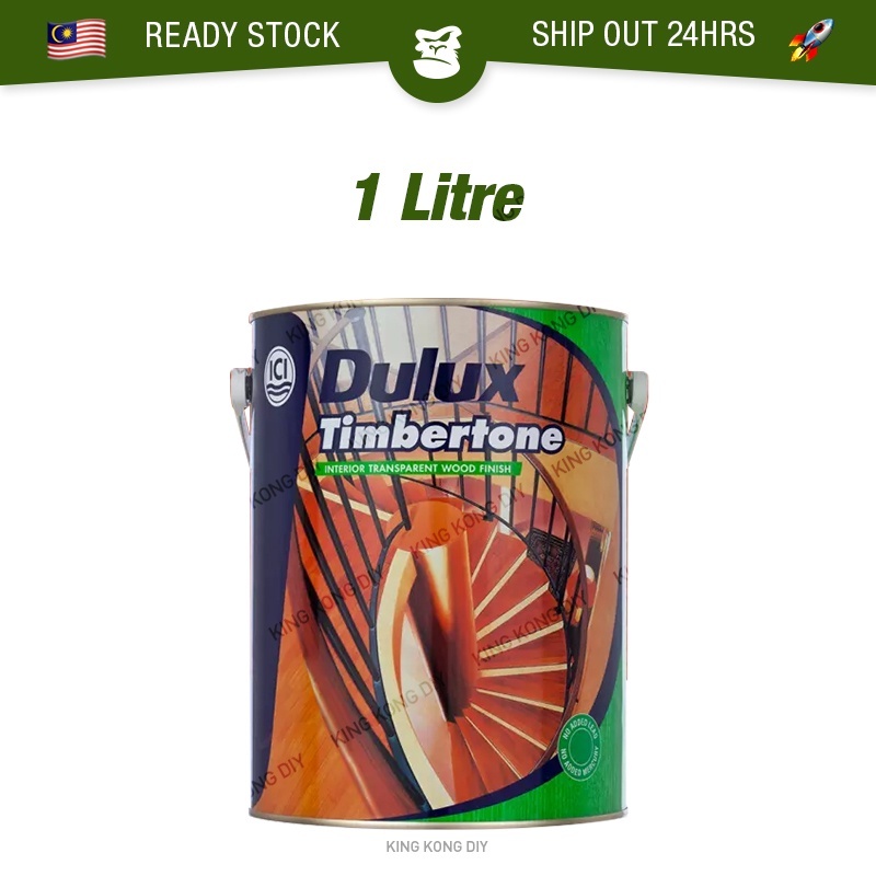 1L ICI DULUX Timbertone Interior Wood Tone Finish Varnish Cat Kayu ...