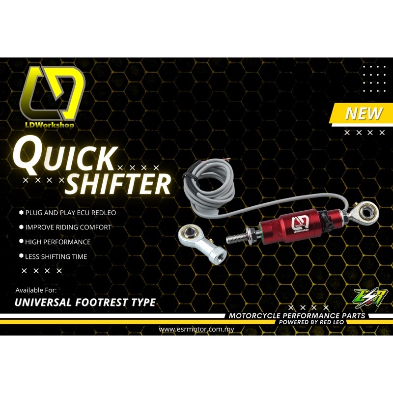 REDLEO QUICK SHIFTER FOOT REST PNP ECU RED LEO ESR YAMAHA Y15 Y15ZR Y16 ...