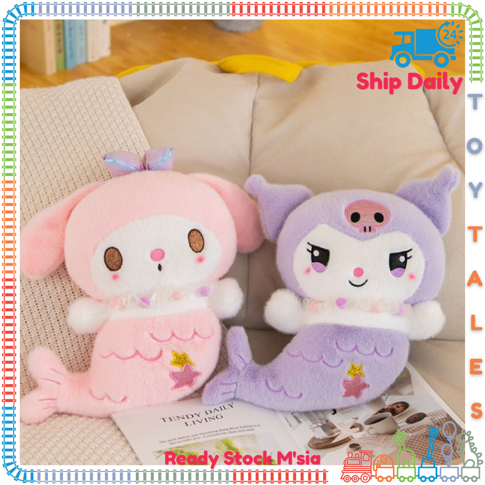 ToyTales 🍭 KUROMI PLUSHIE / MELODY PLUSH TOY [ Mermaid ] 🍭 Girls SANRIO ...