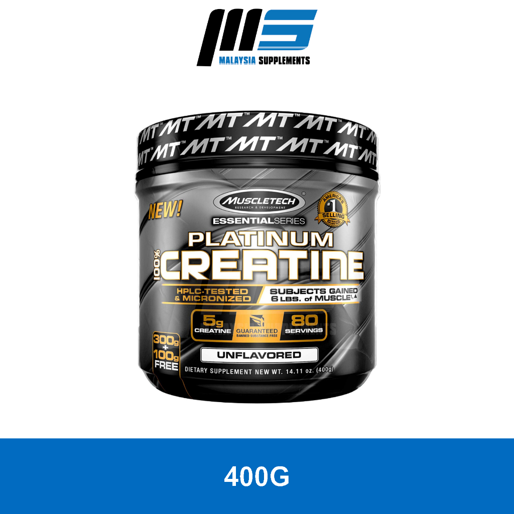 Muscletech Platinum Creatine 400g Pure Micronized Creatine