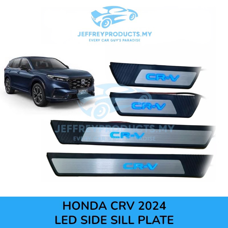 Honda CRV 2024 LED Side Door Sill Plate Step Steel Plate Side Step OEM