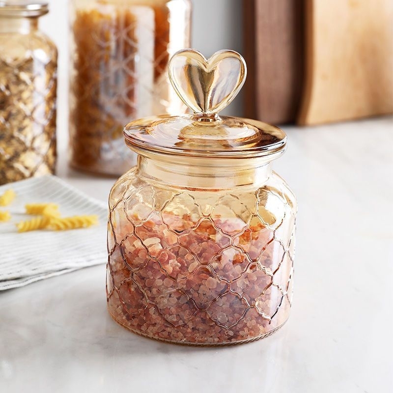 Glass Jar Air Tight Balang Kaca Kedap Udara Biskut Raya Bekas Kuih