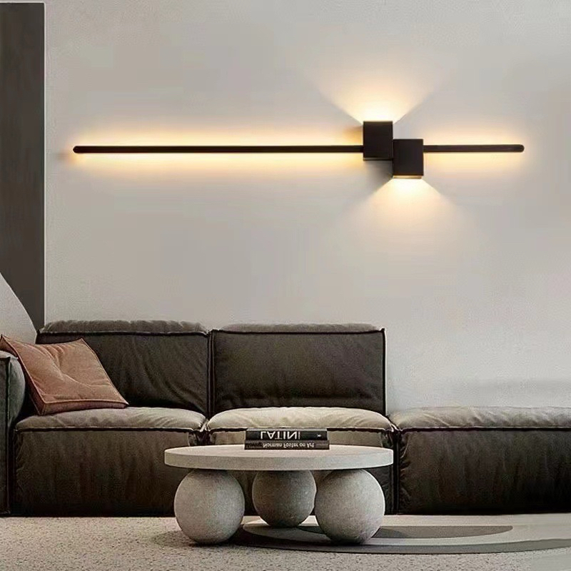 Wall Lamp LED Minimalis Lampu Dinding Modern Long Wall Lights Living