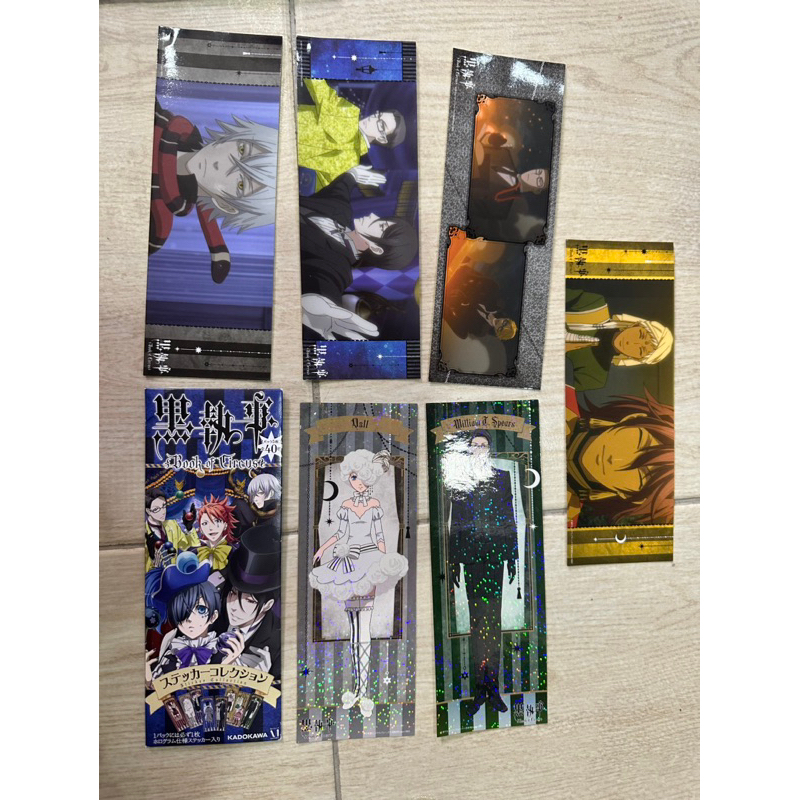 [OFFICIAL] Black Butler Kuroshitsuji Bookmarks Stickers set | Shopee ...
