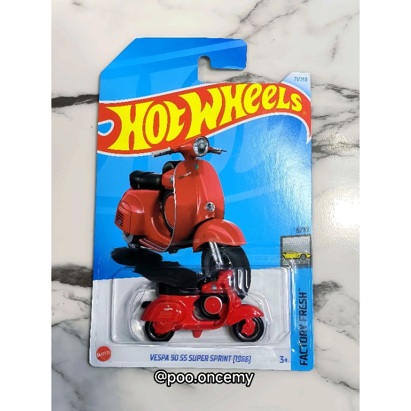 Hot Wheels Vespa 90 SS Super Sprint (1966) Case D & E 2024 | Shopee ...