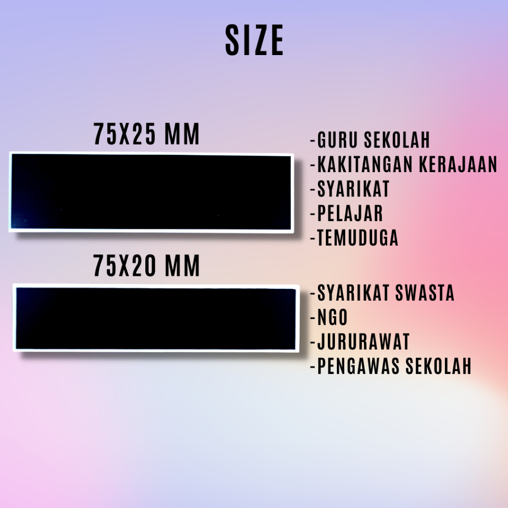 Custom Name Tag with Engraved or Epoxy Finish | Shopee Malaysia